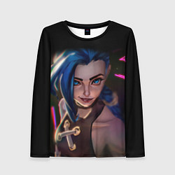 Лонгслив женский Jinx - Джинкс Паудер, цвет: 3D-принт