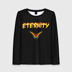 Лонгслив женский Eternity бабочка, цвет: 3D-принт