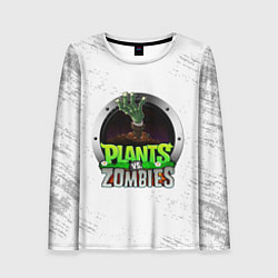 Женский лонгслив Plants vs Zombies логотип