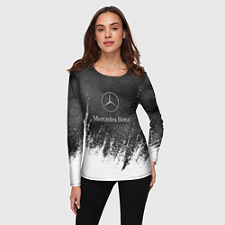 Лонгслив женский Mercedes-Benz: Облако с Брызгами, цвет: 3D-принт — фото 2