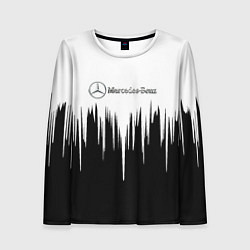 Лонгслив женский Mercedes-Benz: White, цвет: 3D-принт