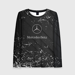 Женский лонгслив Mercedes-Benz штрихи black