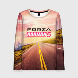 Лонгслив женский Закат Forza Horizon 5, цвет: 3D-принт