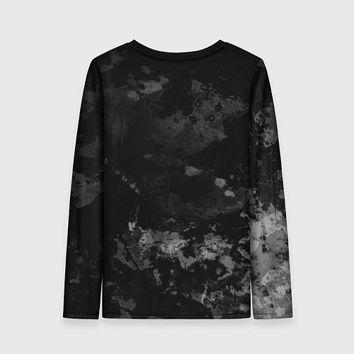 Женский лонгслив Ford, Форд, Серый фон / 3D-принт – фото 2