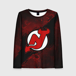 Женский лонгслив New Jersey Devils, Нью Джерси Девилз