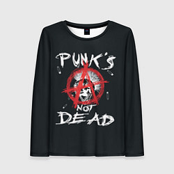 Женский лонгслив Punks Not Dead Анархия