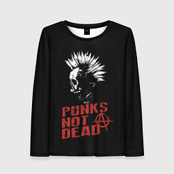 Женский лонгслив Punks Not Dead