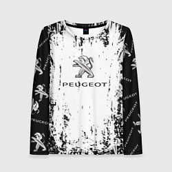 Женский лонгслив Peugeot паттерн львов