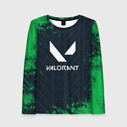 Женский лонгслив Valorant Green Fire