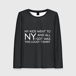 Лонгслив женский New York T-Shirt, цвет: 3D-принт