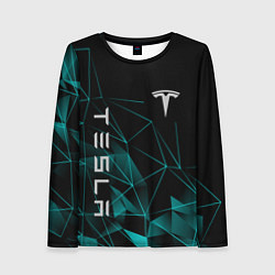 Лонгслив женский Tesla Тесла Геометрия, цвет: 3D-принт