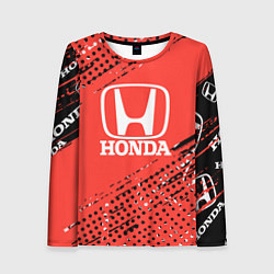 Лонгслив женский HONDA хонда sport, цвет: 3D-принт