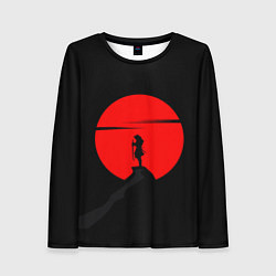 Лонгслив женский SAMURAI RED MOON, цвет: 3D-принт