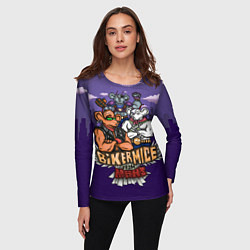 Лонгслив женский Мыши-Байкеры с Марса Рокеры, цвет: 3D-принт — фото 2
