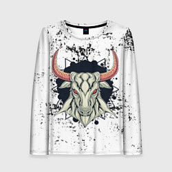 Лонгслив женский Bull!, цвет: 3D-принт