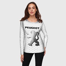 Лонгслив женский PEUGEOT Соты, цвет: 3D-принт — фото 2