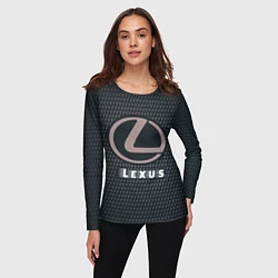 Лонгслив женский LEXUS Lexus - Карбон, цвет: 3D-принт — фото 2