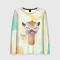 Женский лонгслив Dream come true!