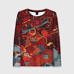 Лонгслив женский Инстинкт Самурая, цвет: 3D-принт