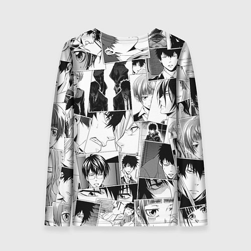 Женский лонгслив Psycho Pass pattern / 3D-принт – фото 2
