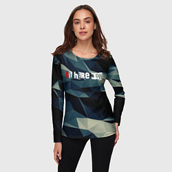 Лонгслив женский Be here now - Быть здесь сейчас, цвет: 3D-принт — фото 2