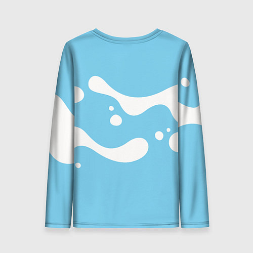 Женский лонгслив Cuphead синяя чашечка / 3D-принт – фото 2