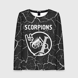 Лонгслив женский Scorpions КОТ Трещины, цвет: 3D-принт