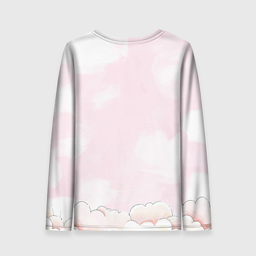 Женский лонгслив Поросенок летит на шарике / 3D-принт – фото 2