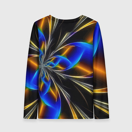 Женский лонгслив Neon vanguard pattern Fashion 2023 / 3D-принт – фото 2
