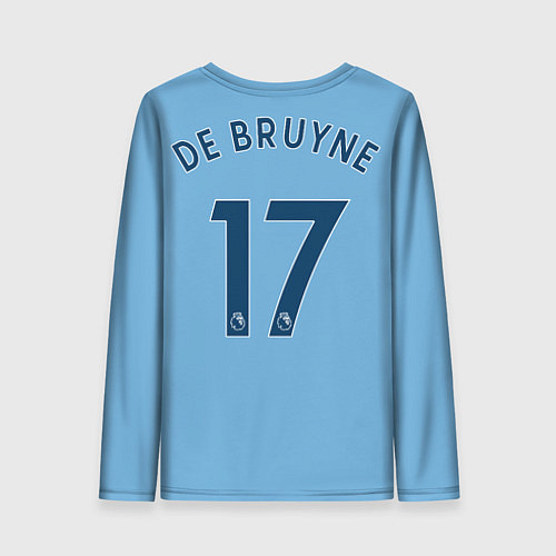 Женский лонгслив De Bruyne Де Брёйне Manchester City домашняя форма / 3D-принт – фото 2