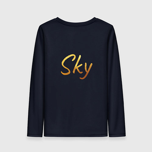 Женский лонгслив Sky Кошачья Маска / 3D-принт – фото 2