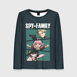 Женский лонгслив SPY X FAMILY СЕМЬЯ ШПИОНА ЛОЙД, АНЯ, ЙОР