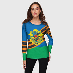 Лонгслив женский ВДВ ГЕОРГИЕВСКАЯ ЛЕНТА ДЕСАНТ, цвет: 3D-принт — фото 2