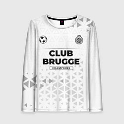 Лонгслив женский Club Brugge Champions Униформа, цвет: 3D-принт