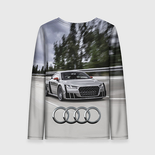 Женский лонгслив Ауди на скоростном шоссе Audi on the expressway / 3D-принт – фото 2