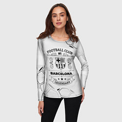 Лонгслив женский Barcelona Football Club Number 1 Legendary, цвет: 3D-принт — фото 2