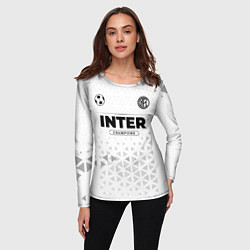 Лонгслив женский Inter Champions Униформа, цвет: 3D-принт — фото 2