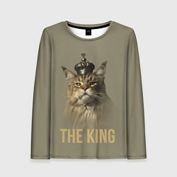 Лонгслив женский Король котов Мейн-кун, цвет: 3D-принт