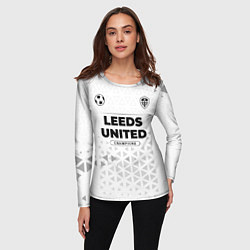 Лонгслив женский Leeds United Champions Униформа, цвет: 3D-принт — фото 2