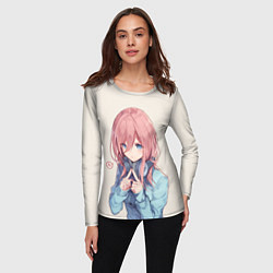Лонгслив женский Недовольная Мику, цвет: 3D-принт — фото 2