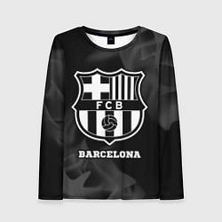 Лонгслив женский Barcelona Sport на темном фоне, цвет: 3D-принт