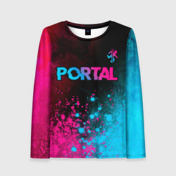 Женский лонгслив Portal Neon Gradient