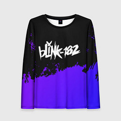 Женский лонгслив Blink 182 Purple Grunge