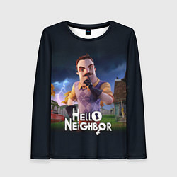 Женский лонгслив Hello Neighbor игра Привет сосед