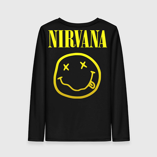 Женский лонгслив Nirvana - Kurt Donald Cobain / 3D-принт – фото 2
