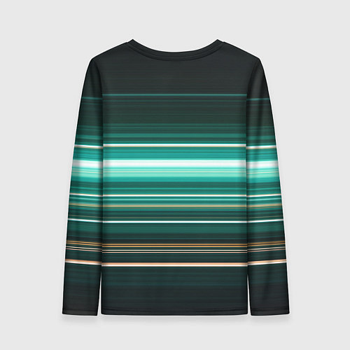 Женский лонгслив Градиент фейерверк / 3D-принт – фото 2