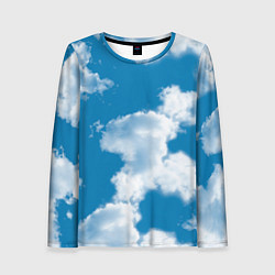 Лонгслив женский Небо в облаках, цвет: 3D-принт