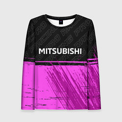 Женский лонгслив Mitsubishi pro racing: символ сверху