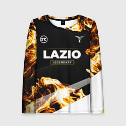 Лонгслив женский Lazio legendary sport fire, цвет: 3D-принт