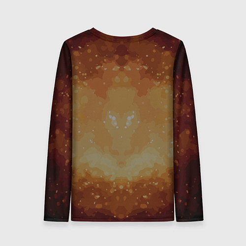 Женский лонгслив Космонавт в пылающем космосе / 3D-принт – фото 2